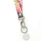 Lanyard flores personalizado con chapa redonda - VARIOS ESTAMPADOS