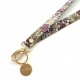 Lanyard flores personalizado con chapa redonda - VARIOS ESTAMPADOS