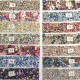 Llavero nudo mini flores -Varios estampados 