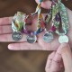 Pulsera chapa de plata + cinta flores