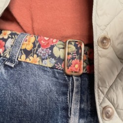 Cinturón plano flores- VARIOS ESTAMPADOS