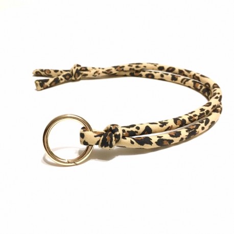 Cuelgatodo/cordón móvil leopardo marrón